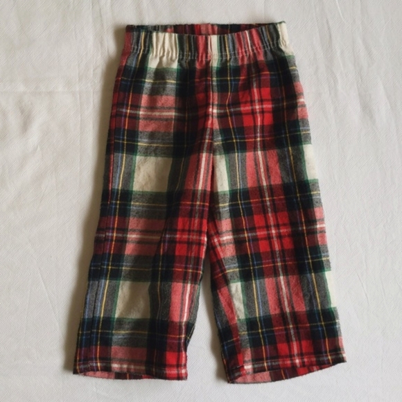 old navy winter plaid classic pajama set 18-24 months baby unisex - Picture 6 of 8